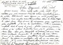 MODERN CARD St Julien Of Sault Seen Air