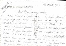 POSTAL MODERNA vista grasa Generle tomado del hotel luxe del De del parque