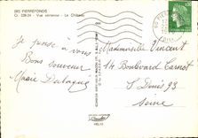 CPM Pierrefonds Vue Aerienne Le Chateau