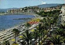 MODERN CARD Dimension of Cannes Azure the Beach Of the Small cross And Suquet