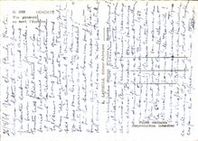 MODERN CARD Hendaye View At the Bottom Spain