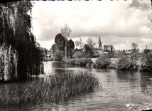 MODERN CARD Saint Maixent the School Separates It Niort And the Church Light Saint