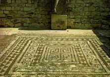 MODERN CARD Vaison the Roman Pompei French Mosaics of the house to the Money Bust