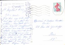 POSTAL MODERNA la dimensión de Raphael santo del azul los barcos del puente