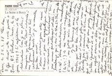 CPM Paris Reproduction D'Une Carte La Seine A Bercy