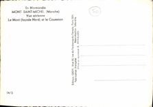 MODERN CARD In Normandy Mont Saint Michel Seen Air the Mount And Coueson