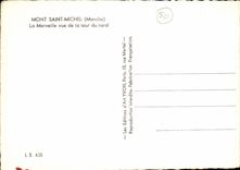 MODERN CARD Mont Saint Michel Wonder Seen Of the Tower Of North