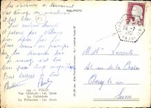 MODERN CARD Tulle View Quays the Cathedral Prefecture Quays