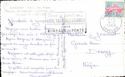 POSTAL MODERNA paladar de Avignon de los papas Western Frontage