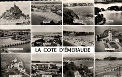 CPM La Cote D'Emeraude Mont Saint michel Dinard St Lunaire St Briac Cap Frehel Fort La latte