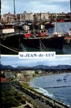 MODERN CARD St Jean De Luz the Port And the House Of Infante the Beach Boats of sin