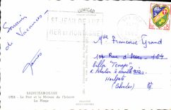 MODERN CARD St Jean De Luz the Port And the House Of Infante the Beach Boats of sin