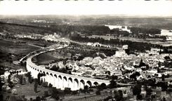 MODERN CARD Sancerre the Viaduct And Holy Satur the Cesar Gate