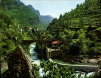 MODERN CARD Courmayeur And Lumiere Of France Saint Martin Vesubie Falls Of Vesuble