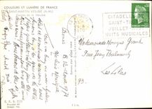 MODERN CARD Courmayeur And Lumiere Of France Saint Martin Vesubie Falls Of Vesuble