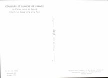 POSTAL MODERNA colores y luz del oasis de Francia Córcega de la belleza de Calvi la ciudad baja y el puerto