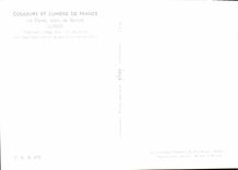 POSTAL MODERNA colores y luz del oasis de Francia Córcega de la belleza de Lumio