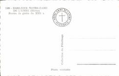 MODERN CARD Notre Dame Basilica Of the Spine Beam Of Glory of the 16th Christ