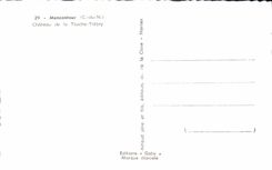 MODERN CARD Moncontour Castle Of the Trebry Key