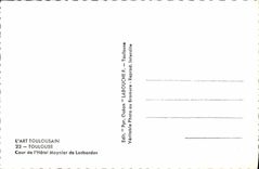 MODERN CARD Toulouse Art Toulouse Court Of the Hotel Maynier De Lasbordes