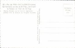 MODERN CARD Pointte Of Van Strong current Of Center the Sacree Fountain Of St They dominating cliff and the small island of St They