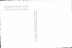 CPM Collonges La Rouge Le Chateau De Vassinhac Et l'Eglise