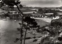 MODERN CARD Plougastel Daoulas Main beach Of Rice