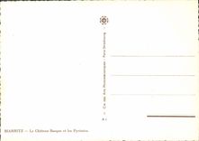 CPA Biarritz Le Chateau Basque Et Les Pyrenees Vivier