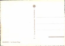 CPA Biarritz La Grande Plage Vivier