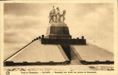 VINTAGE POSTCARD Champagne Face Navarin War memorial Of Armies Militaria Champagne