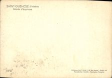 VINTAGE POSTCARD Holy Guenole Equinoctial tide