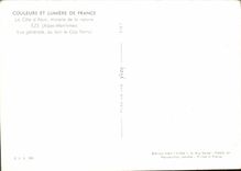 POSTAL MODERNA colores y luz de Francia que la dimensión del milagro azul de la naturaleza de Eze ve con lejos el cabo Ferrat