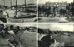 MODERN CARD Toulon the Port Places Freedom Beach Of the Lido Strong the Saint Louis