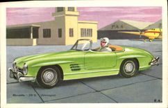 MODERN CARD Mercedes 300 SSL Automobile Germany