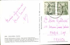 POSTAL MODERNA folklore de Mallorca Palma