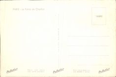 CPM Paris Le Palais De Chaillot