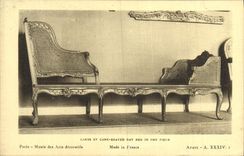 CPA Louis Day Cane Seated Day Bed In One Piece Paris