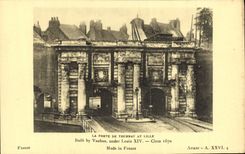 VINTAGE POSTCARD the Gate De Tournay At Lille Built By Vauban Under Louis XIV