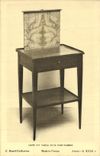 CPA Louis XVI table with pipe screen