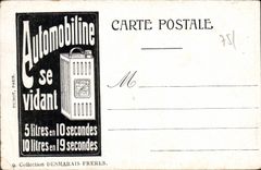 CPA Paris Le Palais Du Luexmbourg Publicite Automobiline Automobile
