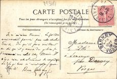 La POSTAL París de la VENDIMIA el jardín público del Sully y el Richelieu contiene