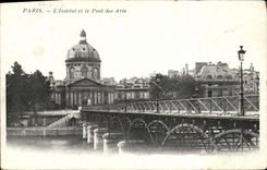 CPA Paris L'Institut Et Le Pont Des Arts