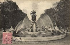 CPA Paris Jardin Du Luxembourg La Fontaine Carpeaux