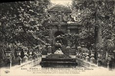 CPA Paris Jardin Du Luxembourg Fontaine Medicis