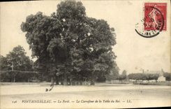 CPA Fontainebleau La Foret Le Carrefour De La Table Du Roi