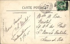 VINTAGE POSTCARD Fontainebleau the Drill View-point Of Valliere