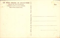 VINTAGE POSTCARD the Small ones Of the Ile de France Palate DE Fontainebleau the Horseshoe Staircase