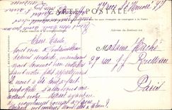 VINTAGE POSTCARD Palate De Fontainebleau the Grid And the Alley De Maintenon