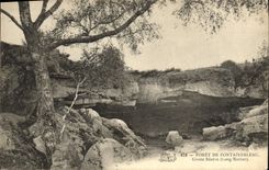 VINTAGE POSTCARD Drill De Fontainebleau Beatrix Cave Long rock