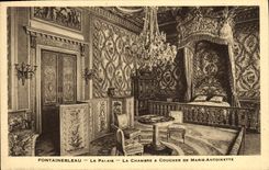CPA Fontainebleau Le Palais La Chambre A Coucher De Marie Antoinette